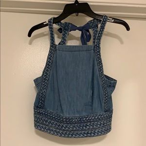 Anthropologie Maeve Chambray Top